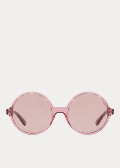 Women's Polo Ralph Lauren Oversize Round Sunglasses | 495318KXG